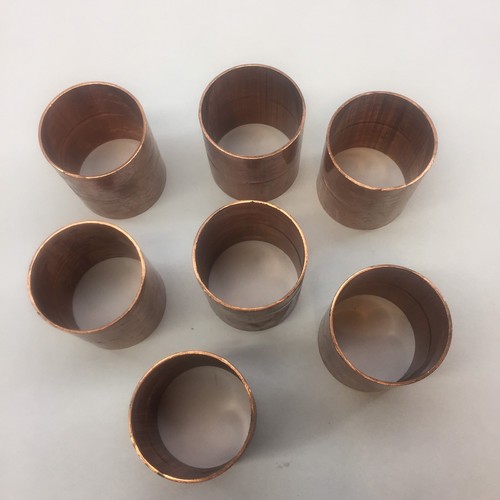 LOT OF 7 2-1/2 X 2 1/2 COPPER COUPLING FITTING