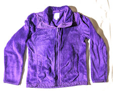 est 1989 Place Purple Zippered Fleece Jacket Girls XL 14