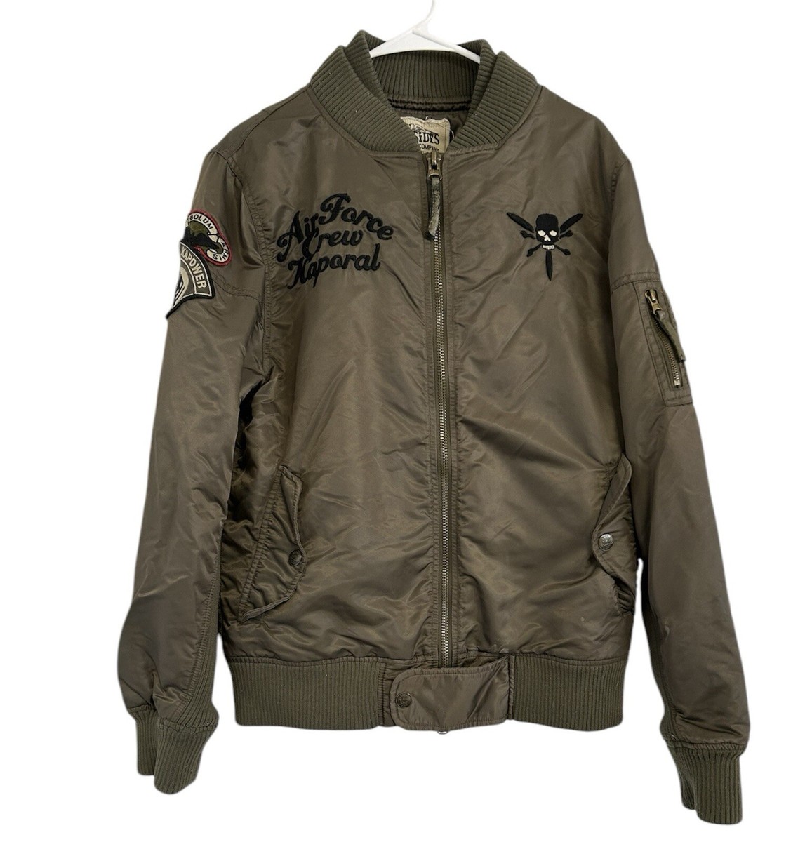 Kaporal Five Bomber Jacket Olive Green Eagle Japan Asia Mens Large