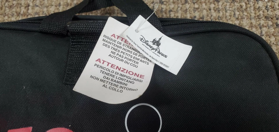 Bolso de lona Walt Disney World 1971 plegable negro (FC88-4-G777) Foto 2 de 4