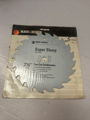 Black & Decker Super Sharp Saw Blades 7-1/4  73-007 NOS