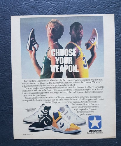 larry bird magic johnson shoes