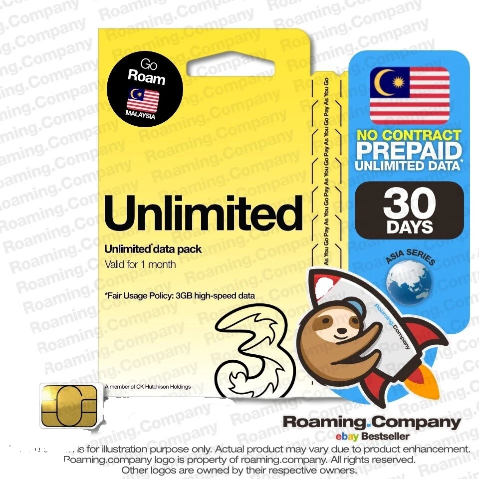 Malaysia Prepaid 4G Cell Phone SIM Cards
