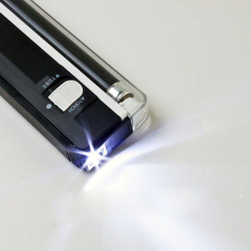 Lampada torcia per rilevatore di denaro con valuta UV portatile 2 in 1 - Foto 7 di 10