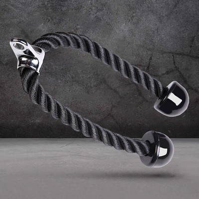 Tricep Rope Heavy Duty Nylon Pull Down Cable Machine Attachment for Home Gym