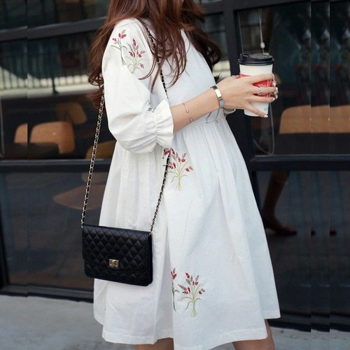 Loose Cotton Maternity Dresses Summer 