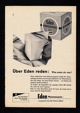 3w4308/ Alte Reklame von 1957 &ndash; EDEN Pflanzenmargarine
