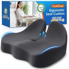 Seat Cushion, Memory Foam Office Chair Cushions, Ergonomic Curved Design for Sci