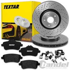 TEXTAR BREMSSCHEIBEN 345mm + BEL&Auml;GE HINTEN passend f&uuml;r MERCEDES M GLE GL W166