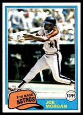 1981 Topps Card Baseball Joe Morgan Houston Astros #560 NM