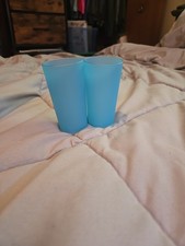 2 Unbranded Play Food Blue Drinking Glasses