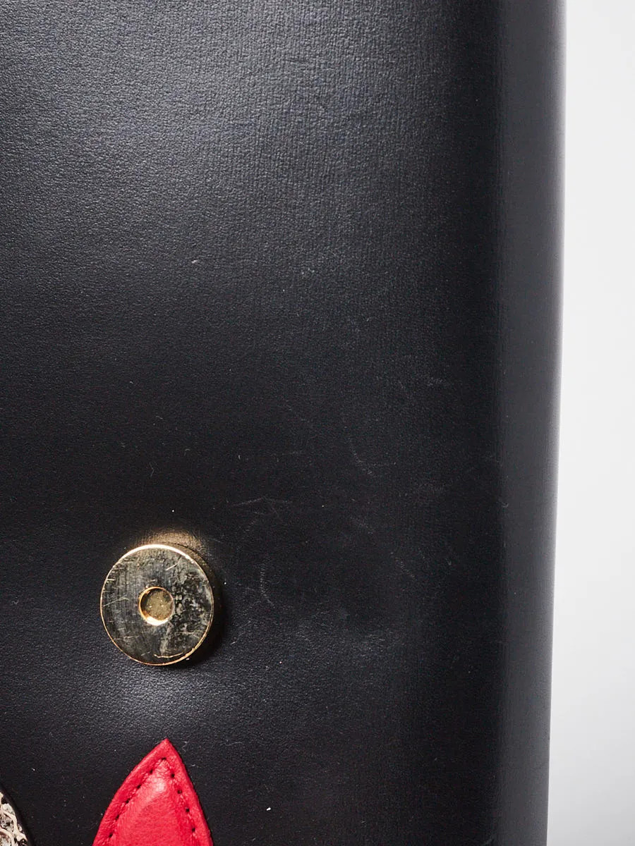 Louis Vuitton Black Leather Python Chain Louise I… - image 7