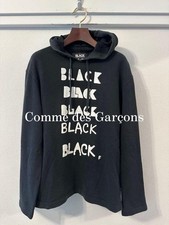 USED BLACK COMME DES GARCONS LOGO PARKA ACCEPTABLE