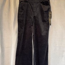 Black Velvet Pants Pull On Pants By Diane Gilman. NWT