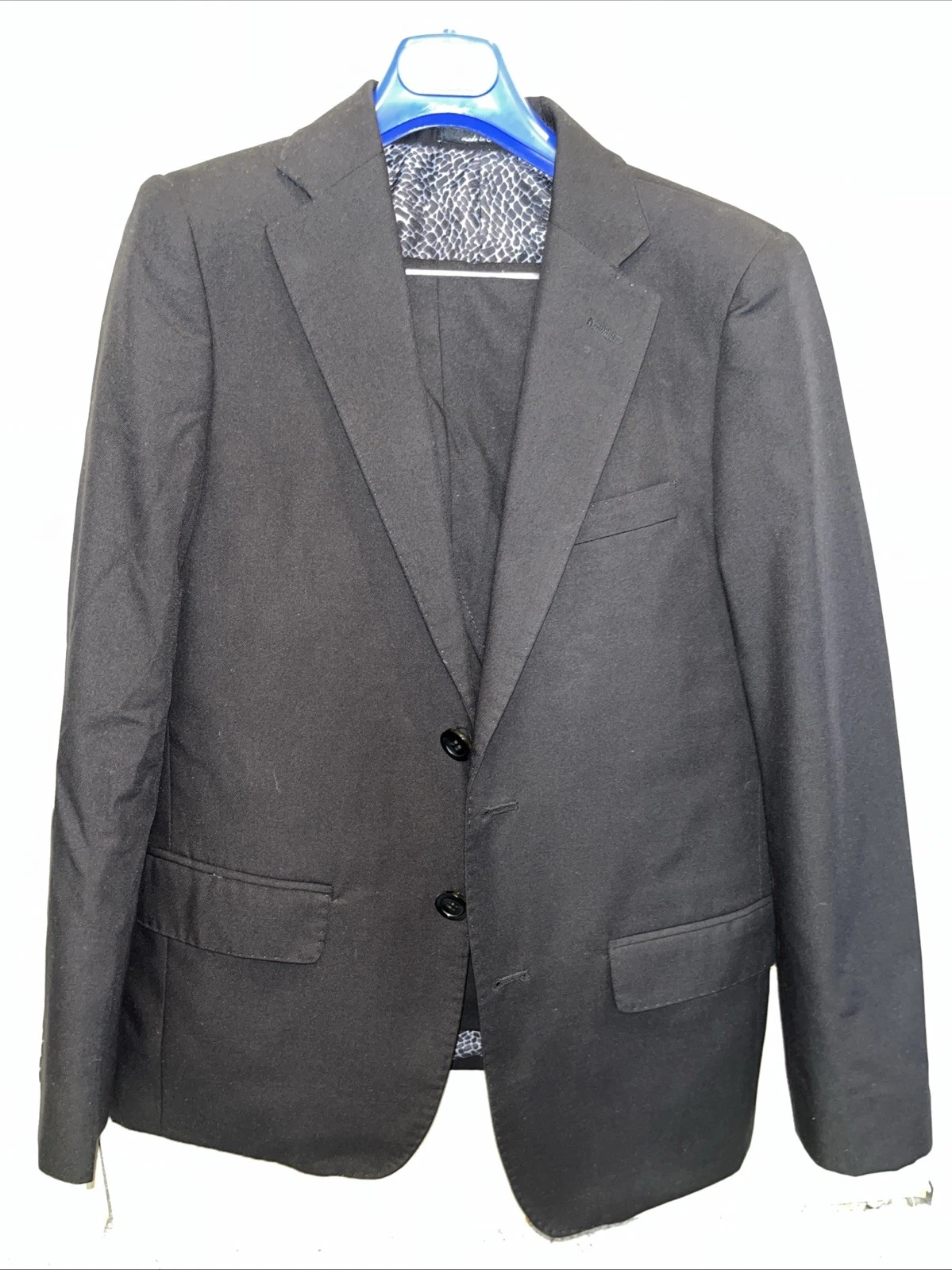 T.O. Collection Fine Clothing Boys Suit Black Size 12 Jacket-10SK Pants