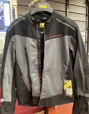 Lindstrands Delsbo wasserdichte Motorradjacke - Schwarz/Grau EU52