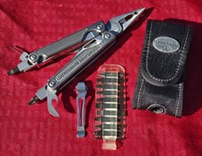 LEATHERMAN Charge XTi Multi-Tool Plier Nylon Sheath USA 2004 w/Bits Clip EXC
