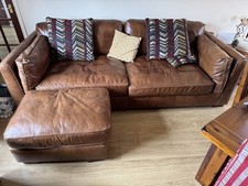 4 Seater Leather Sofa 