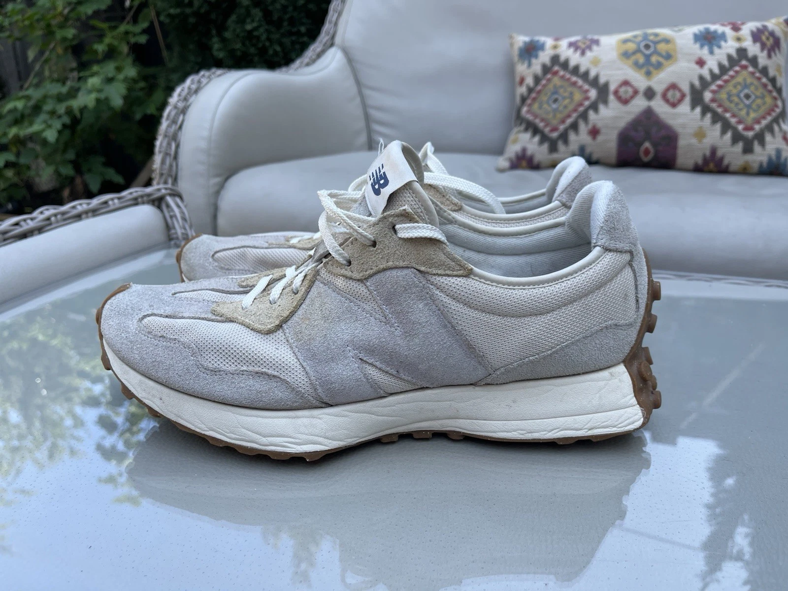 NEW BALANCE 327 BIEGE GRIGIO SCAMOSCIATO UOMO UK11