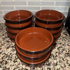 CERMER Ramekins Terracotta Pottery Baking Dessert Dish Creme Brulee