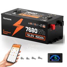 48V 51.2V 150Ah Bluetooth Golf Cart Lithium Battery LiFePO4 200A BMS IP65