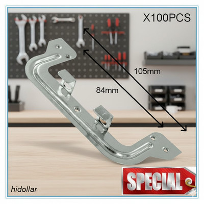 100PCS ELECTRICAL PLASTER MOUNTING PLATE STEEL BRACKET C CLIP U CLIP  X100