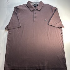Hugo Boss DOUBLE-MONOGRAM POLO SHIRT IN MERCERISED COTTON Deep Burgundy Large