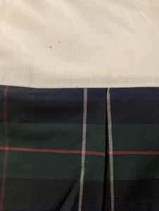 Ralph Lauren Skating Party Green Plaid Tartan Bedskirt - Queen Cotton 60x80"