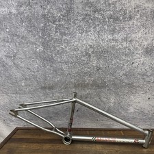 Vintage Raleigh Racing BMX Frame 20in Chrome Old School 1980s Race Bike 502 20in
