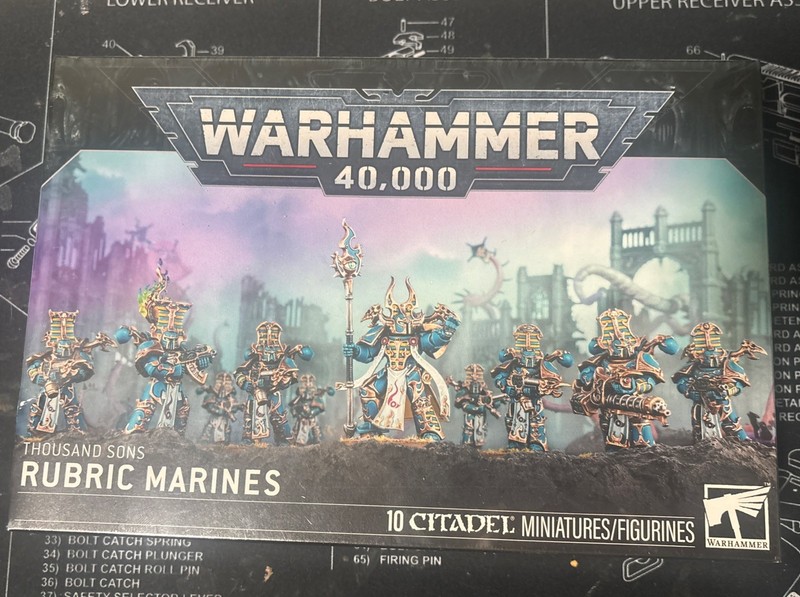 Games Workshop Warhammer 40k Miniatures Thousand Sons Rubric Marines