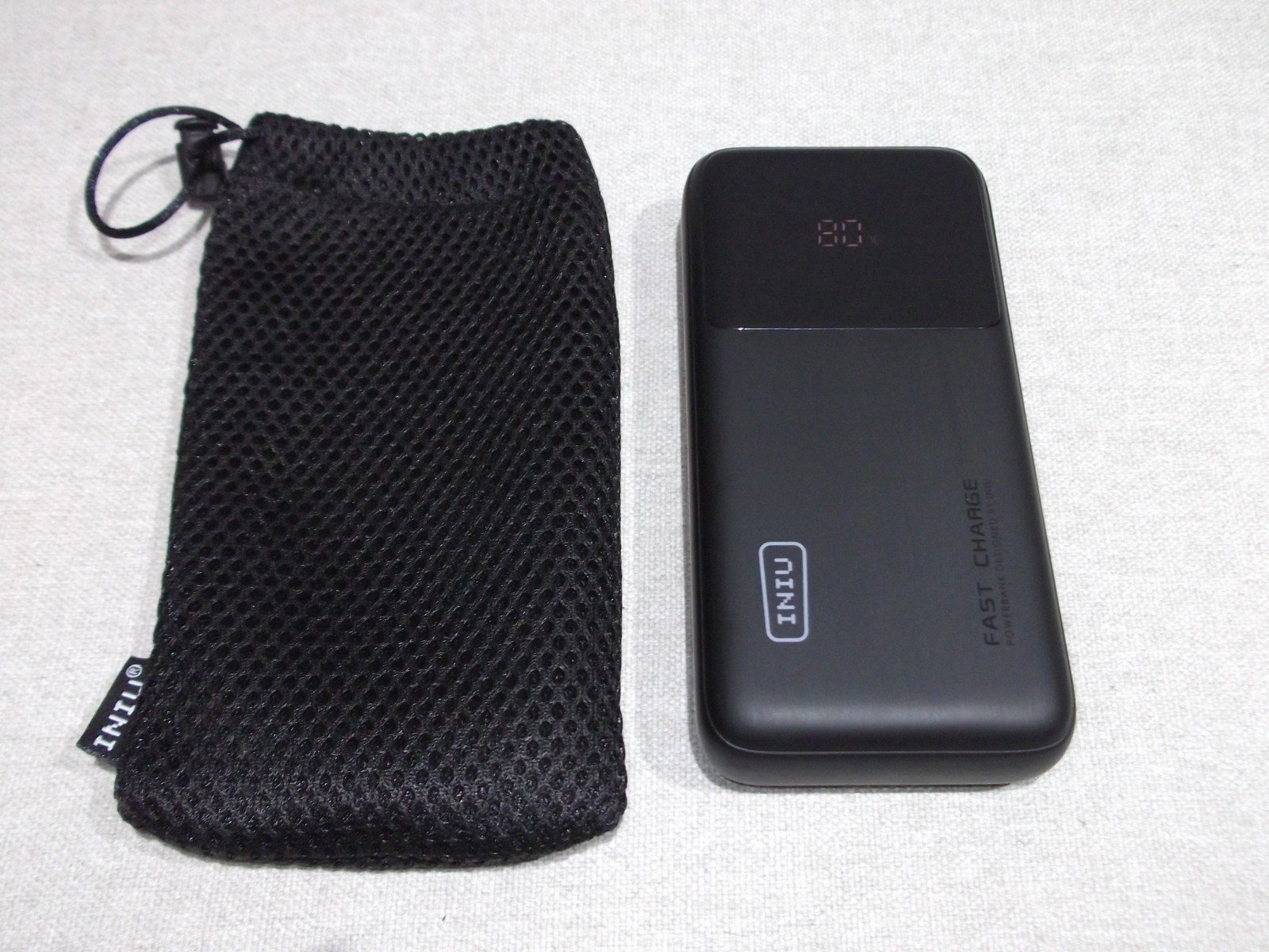 INIU 65W Power Bank, 20000mAh Portable Charger, High Classic Size, Black
