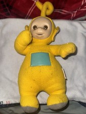 Vintage Talking Teletubbies Plush Laa Laa Yellow 1998 Doll Playskool 15"