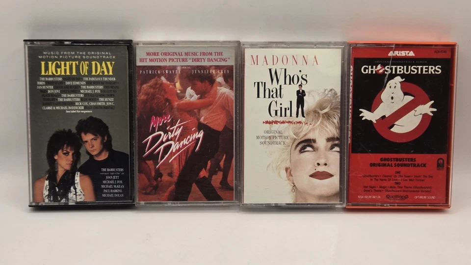 Lot Of 11 Cassette Tapes Movie Soundtracks Footloose Ghost Busters 1980s 1990s Foto 4 de 4