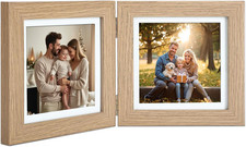 5X5 Double College Picture Frame with Tempered Glass,Ps08-Wgb5