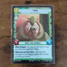 Star Wars Unlimited- Yoda - My Ally is the Force - Legends of the Force