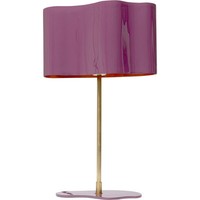 Tischleuchte Tischlampe Nachttischlampe Stahl Gestell Lila Kare Design