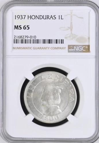 Honduras 1937 Lempira NGC MS65