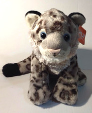 Wild Republic Snow Leopard Plush Toy 12" Soft Stuffed Animal For Kids Realistic