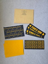 Vintage Fallout Shelter Sign Accessory Envelope – Arrows, Numbers, Capacity Indi