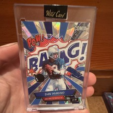 Wild Card COMIX BAANG! Dan Marino Quarterback Serial Numbered 2/8 Football Card