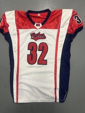 SWS Jersey Shirt Youth XS White Red Rebels Number 32 Football Mesh Diaz-Navas