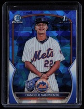 DANGELO SARMIENTO 2023 BOWMAN CHROME SAPPHIRE 1ST BOWMAN NEW YORK METS #BCP-161