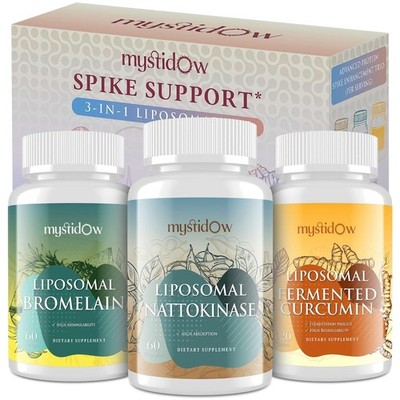 Trio Set for Immune & Heart Support: Nattokinase, Bromelain