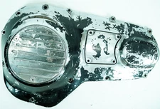 90 Harley Electra Classic Touring OEM Outer Primary Clutch Cover *PEELING* 1348