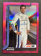 089/250 Pink Refractor Carlos Sainz Portrait #18  2025 Topps Chrome Formula 1 F1