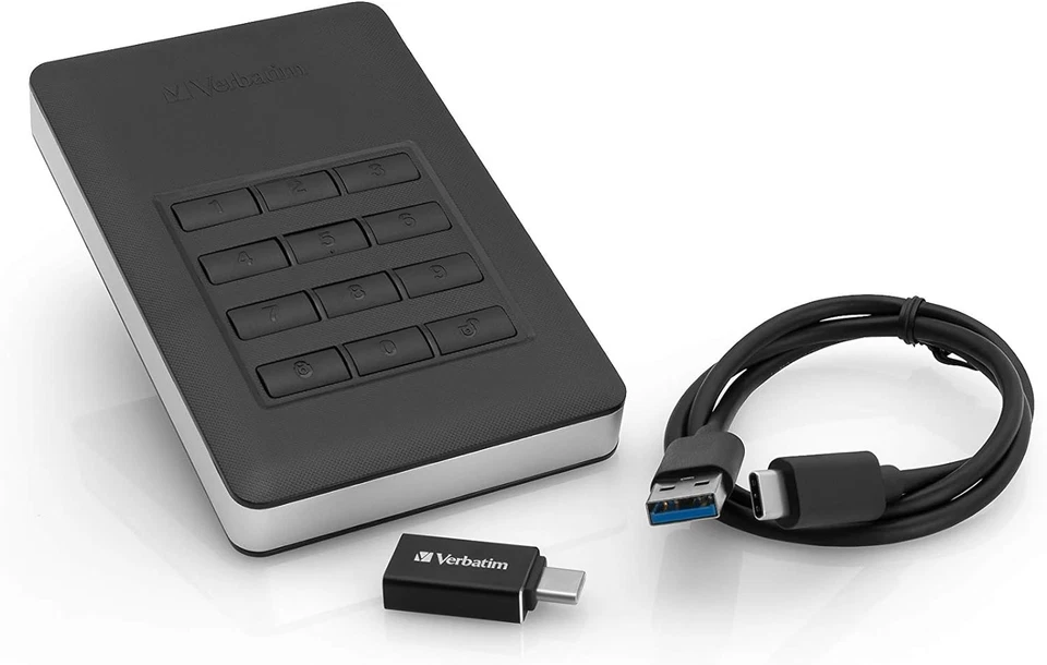 Verbatim Store 'n' Go Secure Portable I 2 TB I Black I External Hard Drive with - Image 4 of 4