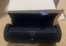 Laings Scotland Jeweller/Watch Dealer Leather/Leatherette Watch Roll-Navy Blue