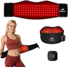 Red Light Therapy, Cordless Red Light Therapy Belt for Body with Vibration 660Nm