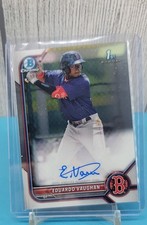 2022 Bowman - Chrome Prospect Autographs Eduardo Vaughan #CPA-EV (AU, RC)