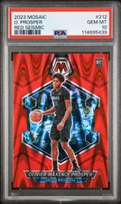 2023 PANINI MOSAIC RED SEISMIC #212 OLIVIER-MAXENCE PROSPER 24/299 PSA 10